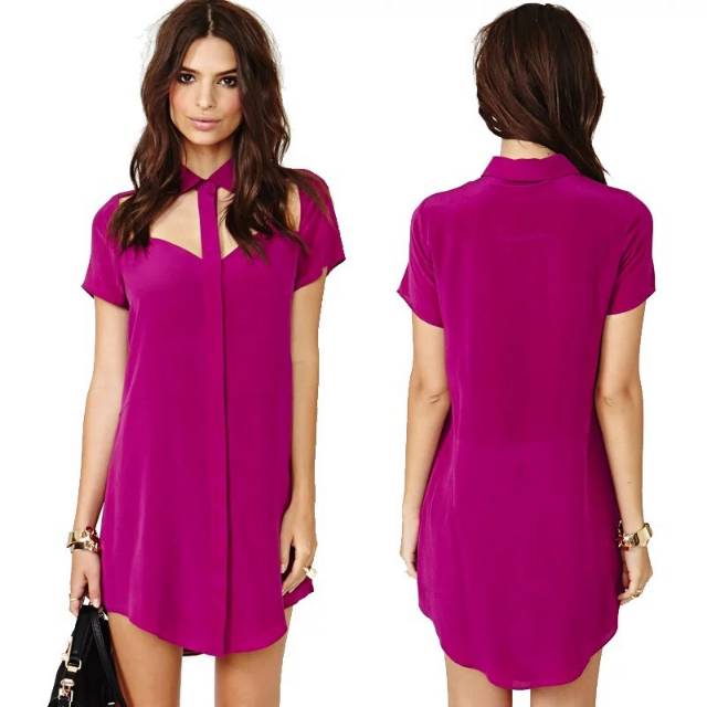 Korean Bodycon Sexy Mini Dress Square Neck Dress Wanita Lengan Pendek
