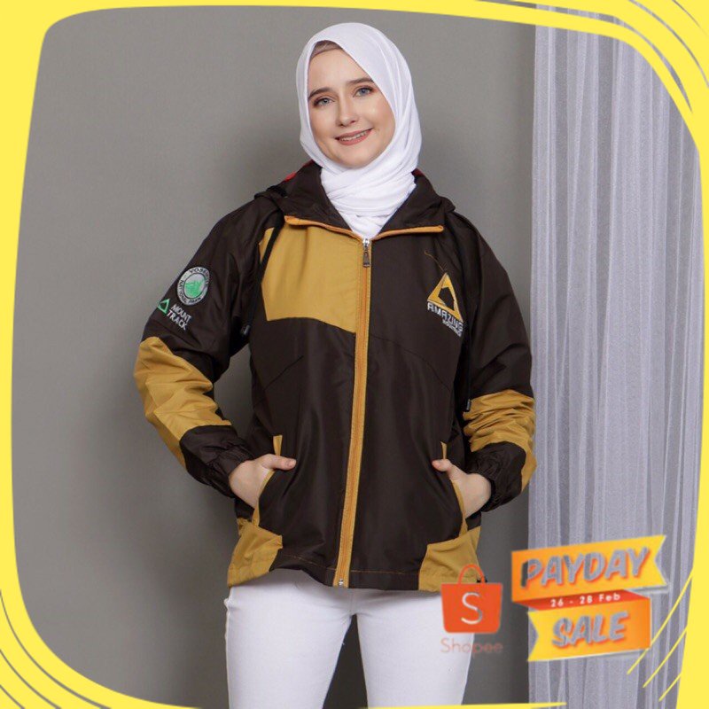 Jaket Merah Hitam Putih polos gradasi korean kpop bts  ungu / WANITA ADVENTURE MOUNLIGHT AMAZING /  