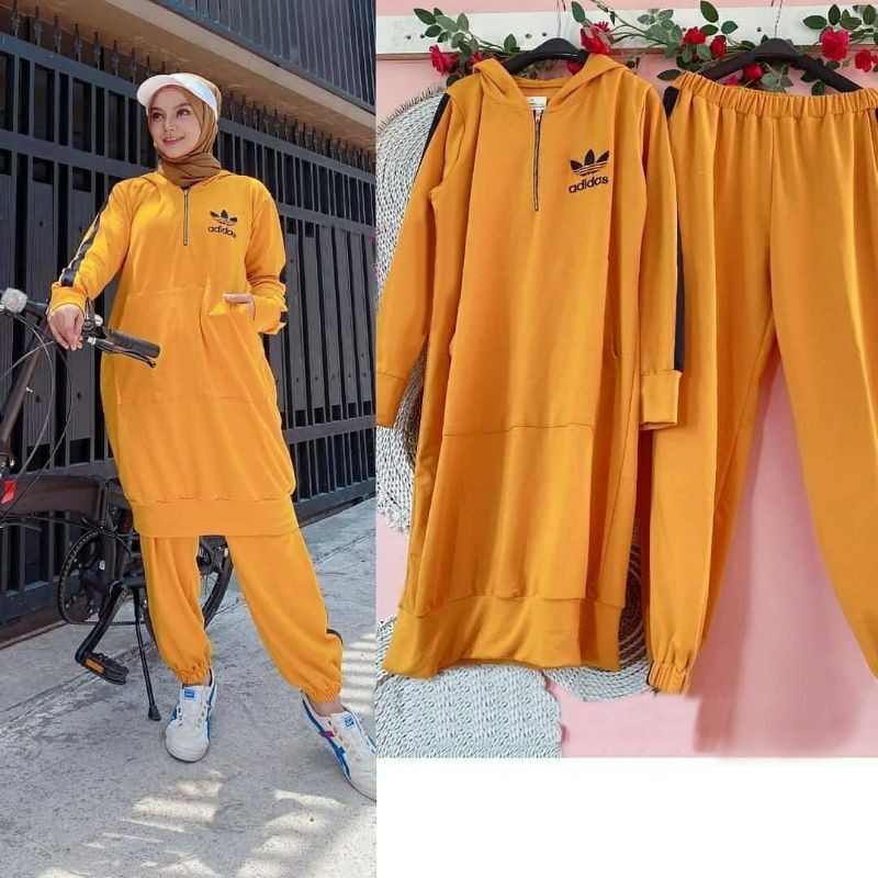 Stelan Baju Olahraga Sepeda Stelan wanita Muslim jumbo ...