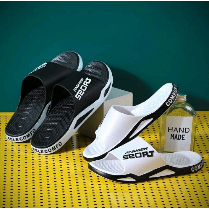 SANDAL IMPOR PRIA SANDAL KARET SELOP COWOK SANDAL SLIDE SANDAL COWOK TERBARU SANDAL IMPORT LAKI LAKI JELLY IMPORT KEKINIAN TRENDY ANTI SLIP