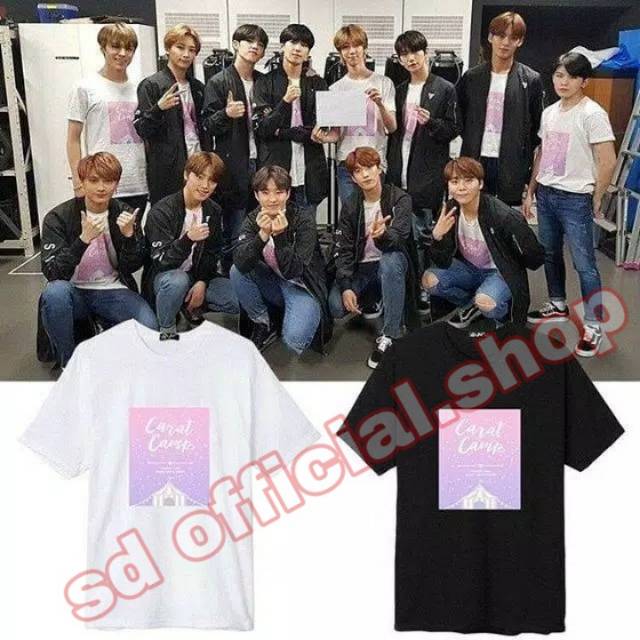 (BAYAR DITEMPAT)  kaos kpop seventeen carat camp