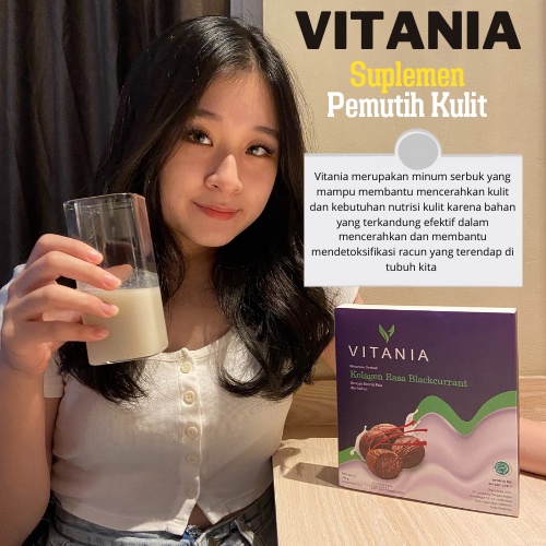 Vitania Collagen Pemutih Badan Minuman Suplemen Kecantikan Susu Pemutih Badan Minuman Collagen Colag