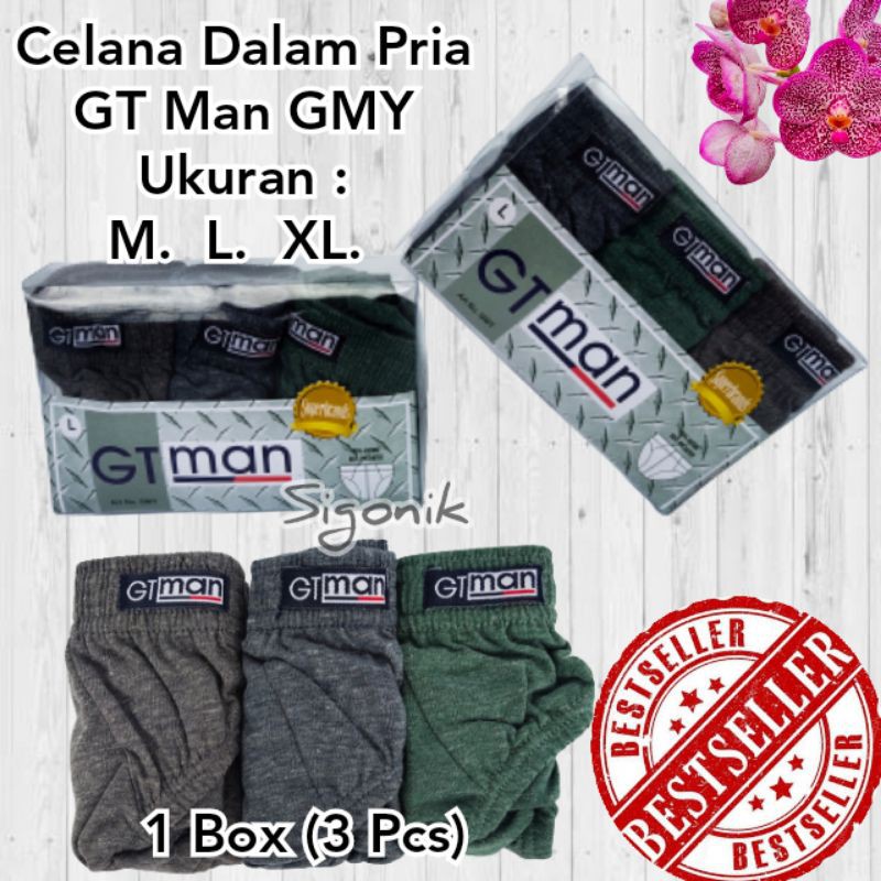 CD Celana Dalam Pria Dewasa Cowok Remaja GT Man GMY M L XL Original