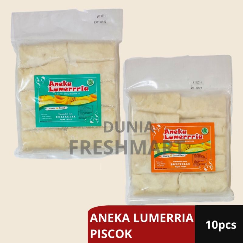 

ANEKA LUMERRRIA PISCOK LUMERRIA PISANG COKLAT/PISANG COKLAT KEJU ISI 10pcs PISCOK LUMER FROZEN