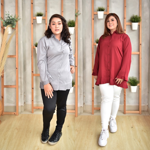 Tizza Shirt (kemeja BIG SIZE PLUS SIZE)