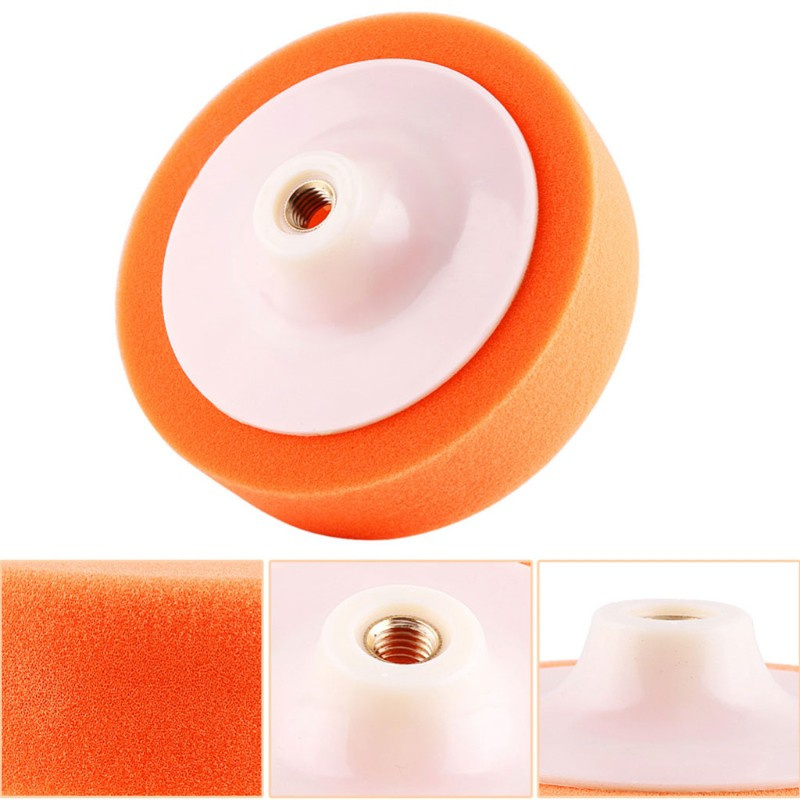 CRE  6 Inch 15cm Auto Car Polishing Buffing Polishing Pad Sponge Wheel Waxing Orange