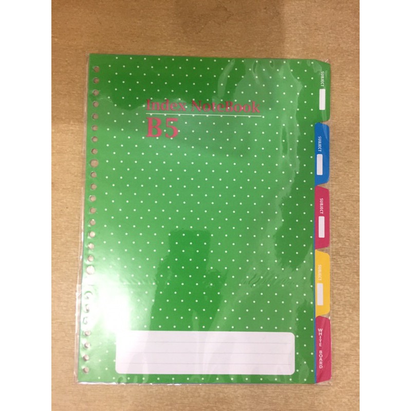 

Kertas binder/pembatas binder B5 Index polos