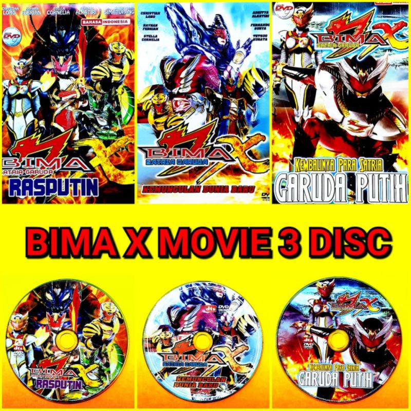 KASET PAKET TERBARU FILM KARTUN ANAK BIMA X MOVIE
