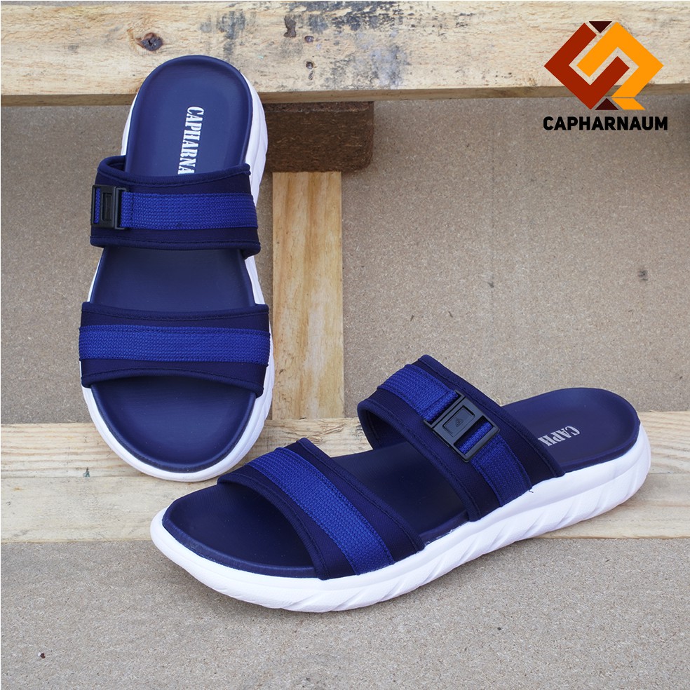 CAPHARNAUM [PSD 201] Sandal Selop Pria/ Sandal Cowok Ban 2 Distro/ Sandal Slide Cowok/ Sandal Selop Pria