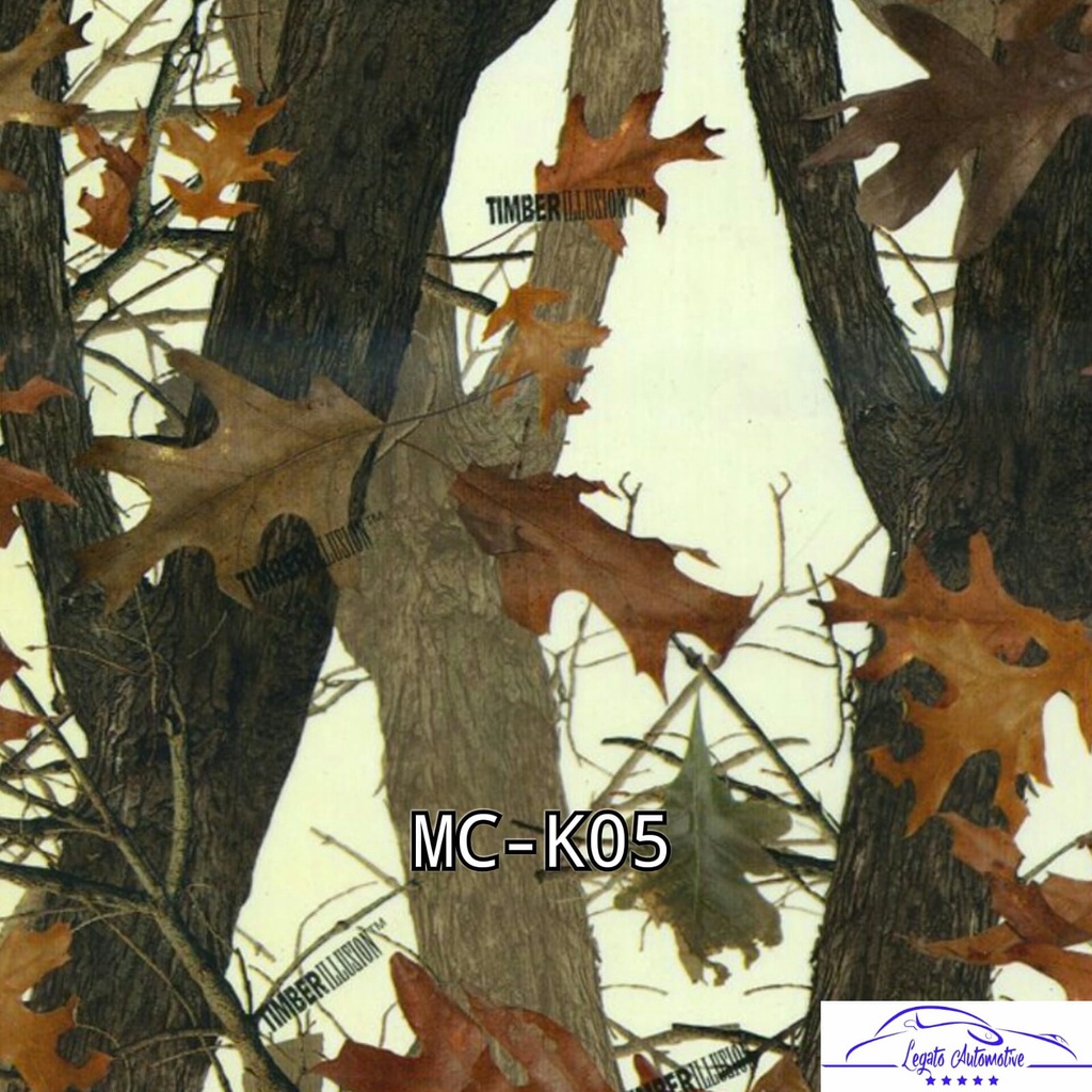 MC-K05 Film Water Printing WTP Carbon Celup Motif Kamuflase Camo Kamo Daun Karbon Celup