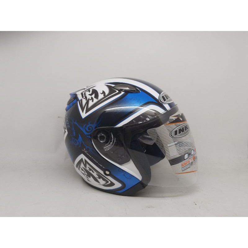 Helm INK CENTRO JET Seri 6 White/Blue