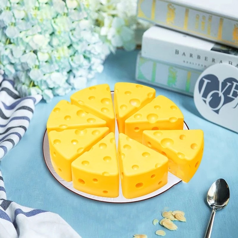 3D Cheese Shape Candle Silicone Baking Mold / Chocolate &amp; Mousse &amp; Soap &amp; Cake Cutting Molds for Wedding,Festival,Parties and DIY Handmade Baking Tools