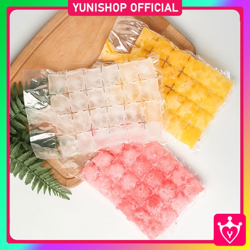 Kantong Plastik Cetakan Es Batu Isi 10 Pcs / Disposable Ice Making Bag Food Grade / TS-46