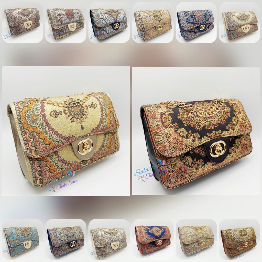 TAS MOTIF TURKI | TAS RANTAI MOTIF TURKI | HAND BAG TURKI | TAS WANITA MOTIF  TURKI