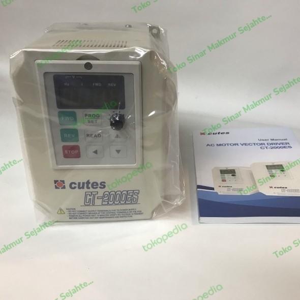 Hemat Inverter Cutes 1 Hp 0,75 Kw 1 Phase Output 3 Phas Ct2002Es-A75 Taiwan