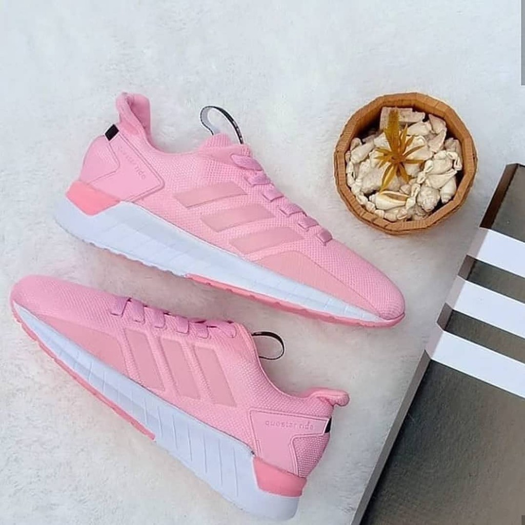 Sepatu Adidas Questar Ride Women Warna Navy Pink Peach Salem Soft Pink Sneakers Sport Wanita Senam