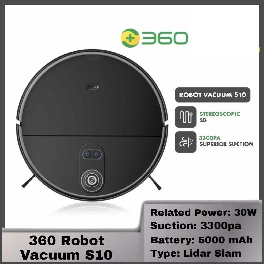 360 Robot Vacuum Cleaner S10 Triple-Eye LiDAR Impressive Suction Power