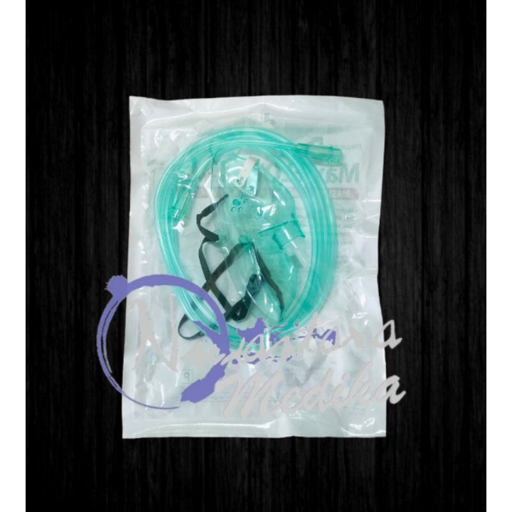 Maxiflow Masker Oksigen Dewasa Face Mask Oxygen Mask