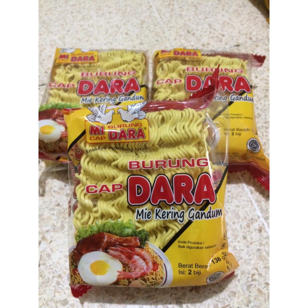 

mie burung dara isi 2 keping