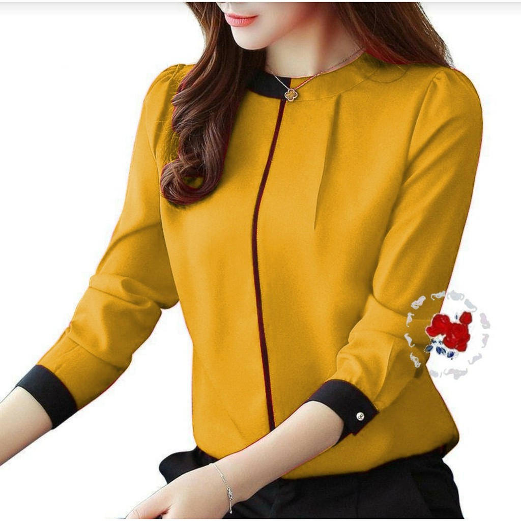 *[IJFK] Atasan Korea / Blouse Rellia / Blus Murah Wanita / Atasan Wanita Korea