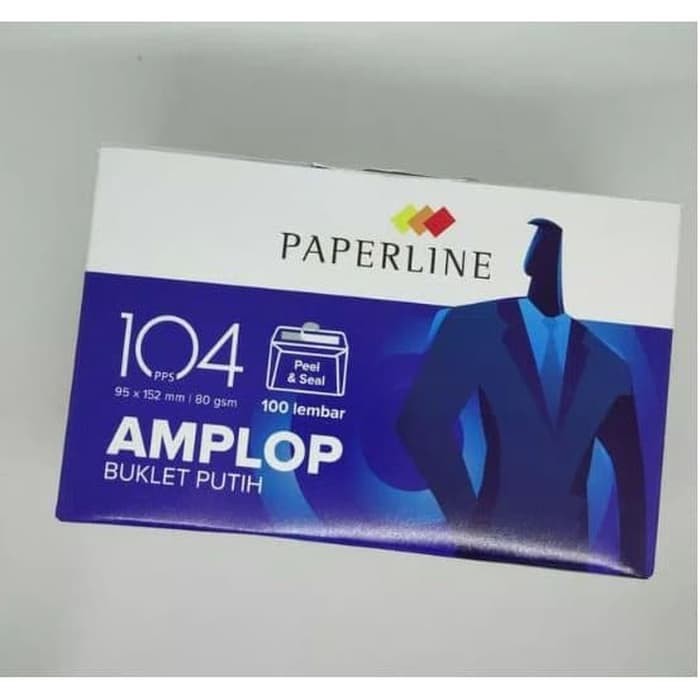 

PAPERLINE - Amplop Putih No.104 80gsm Kabinet / amplop / paperline / 80gsm / amplop polos