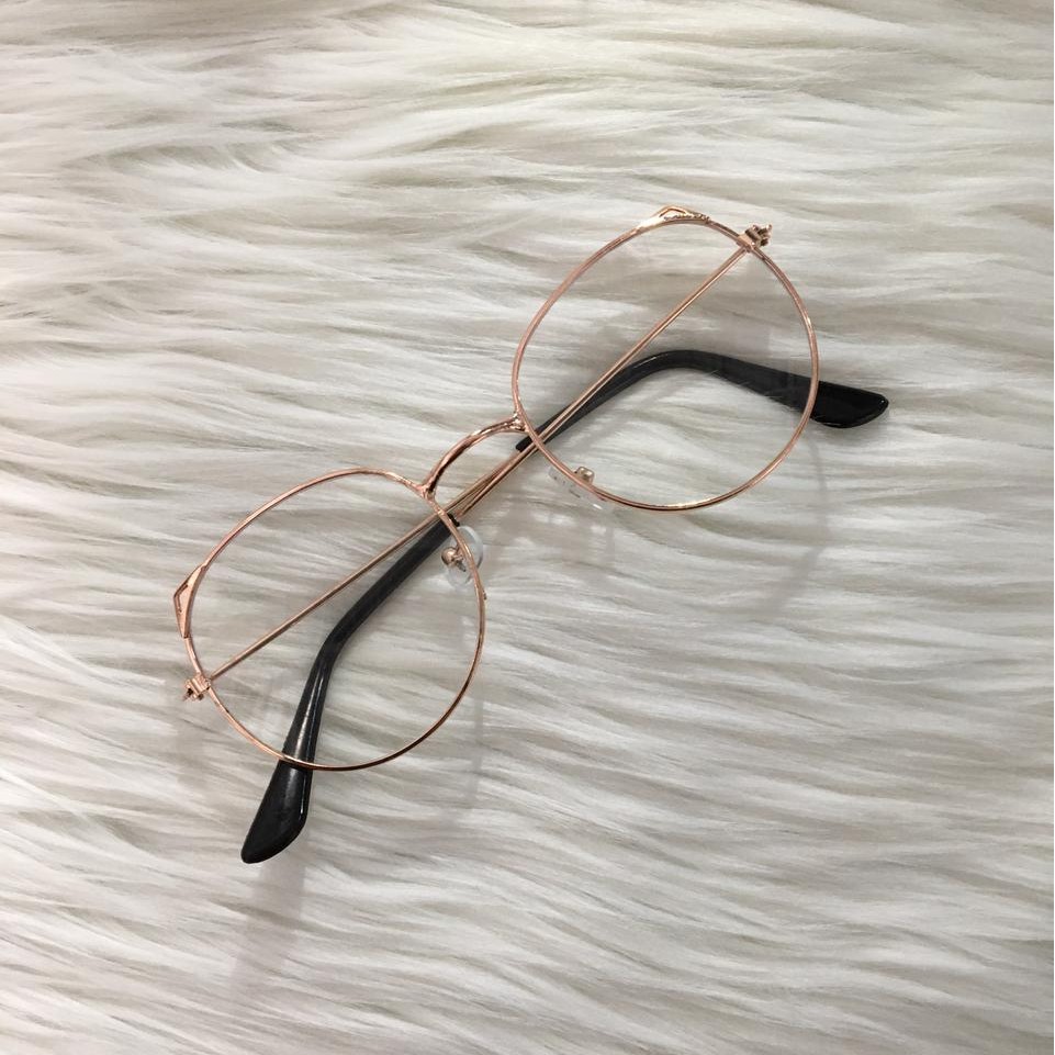 ♥TMALL88♥ Kacamata Baca Frame Anti Radiasi Metal Gaya Retro Untuk Pria / Wanita KM28