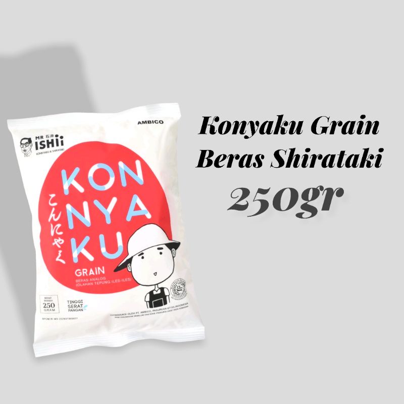 

BERAS SHIRATAKI 250GR - KONYAKU GRAIN BERAS DIET RENDAH KALORI
