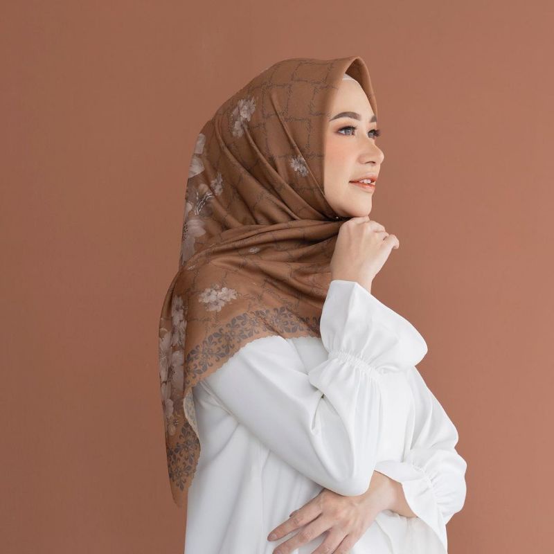 Hijab Segi Empat Motif  /Kerudung Voal Premium | Jilbab Voal Motip terlaris hijab segi tiga jilbab segi4 lasercut hijab deenay kerudung paris hijab instan dan sport