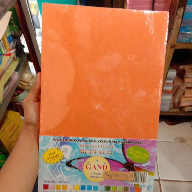 

[ PACK ] Cover bufalo gand 150gsm (1 pack isi 100) Mohon tanya ketersediaan warna dulu