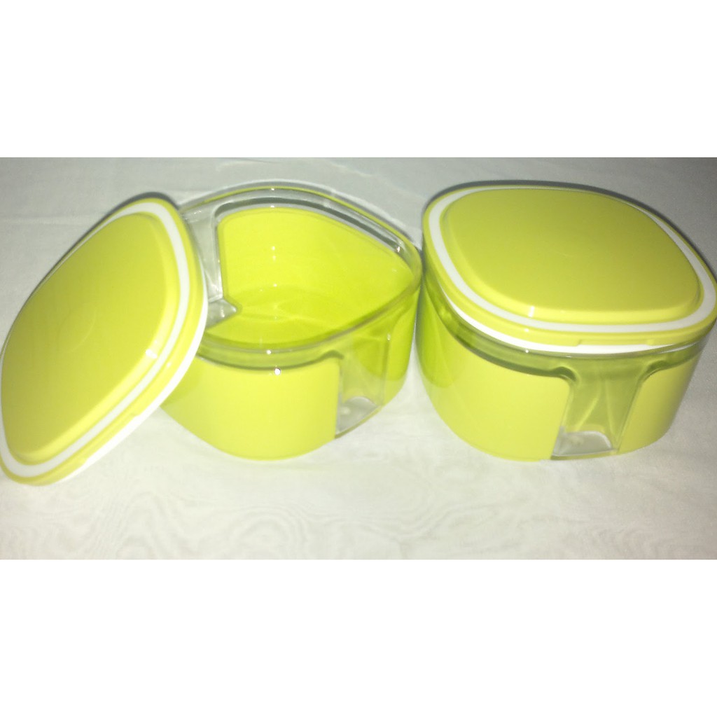 Tupperware Window Canister 700ml - Tempat Penyimpanan Makanan Ringan / Cemilan / Kotak Makan - Hijau