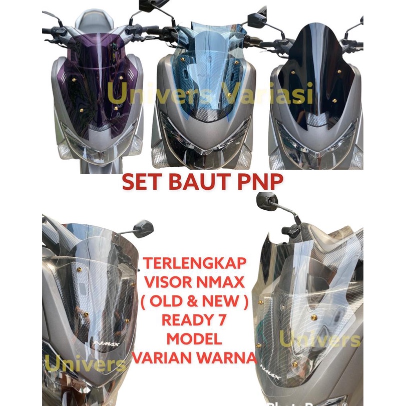 WINDSHIELD NMAX VARIASI MODEL ORIGINAL LASER OCITO TDR JENONG TINGGI STANDAR SIRIP VISOR NMAX NEW 20