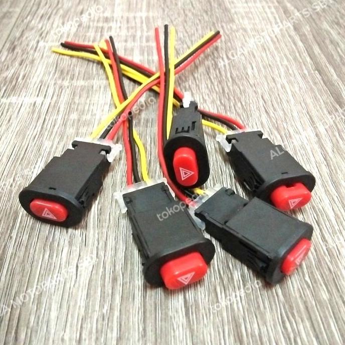 Jual Tombol Saklar On Off Universal Hazard Kabel Motor Murah Shopee