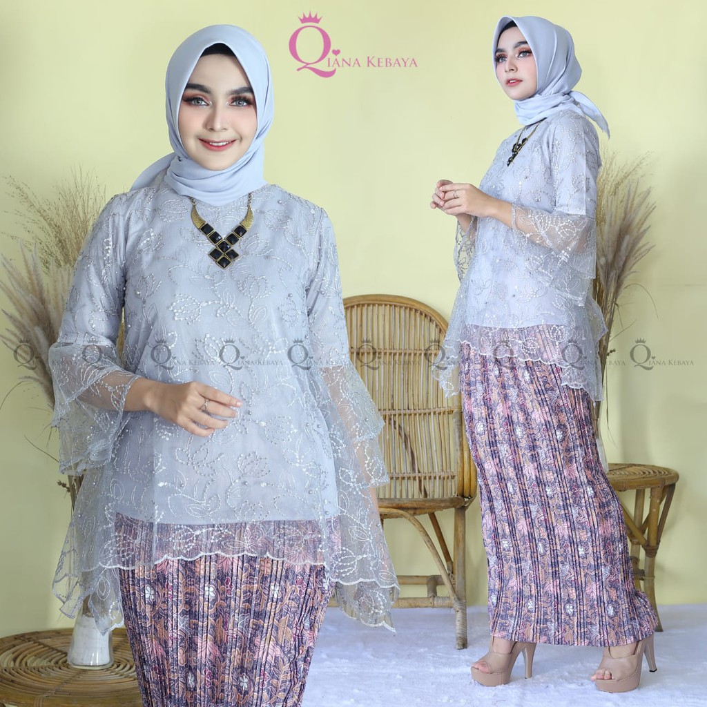 Setelan Kebaya Modern Rinjani Tille Full Furing