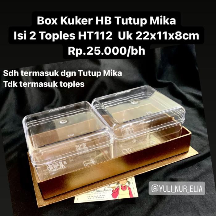 

Goodie Bag / Box Kuker Hb Tutup Mika Isi 2 Toples Ht112 Uk 22X11X8Cm - Coklat Bronze Berkualitas