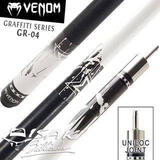 Venom Pool Cue GR-04 - Graffiti Uniloc Series Billiard Stick Biliar