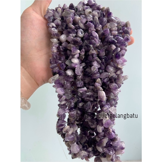 KERIKIL BESAR Batu alam amethyst kecubung 2cm ungu amethys kalimantan