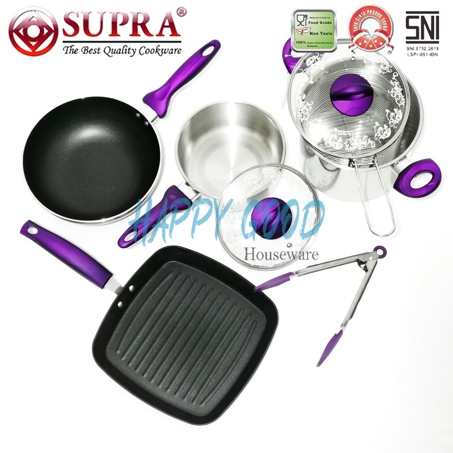 SUPRA Rosemary Essential Teflon Set Panci 8 pcs