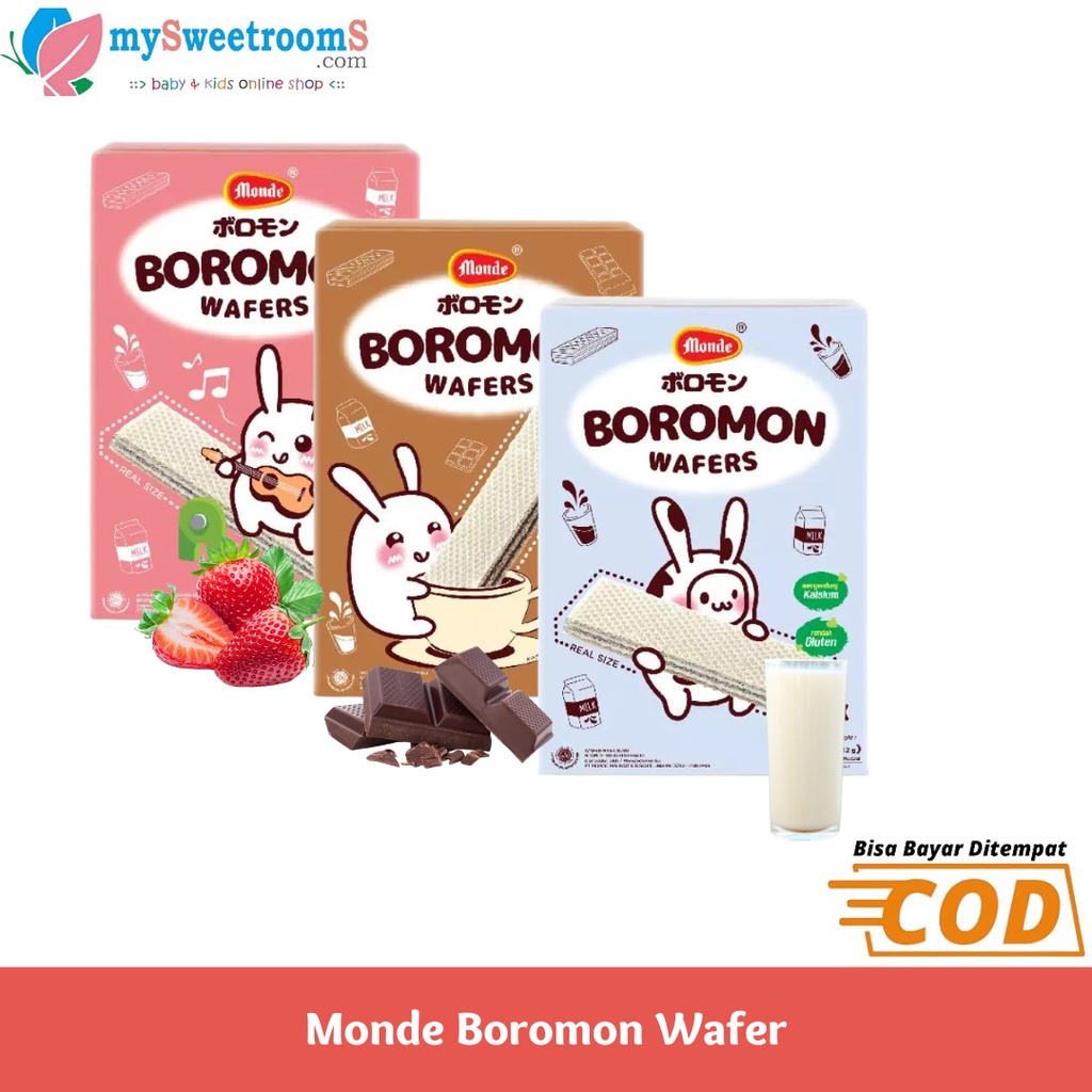 

Monde Boromon Wafer 120gr Wafers Snack / Cemilan Anak