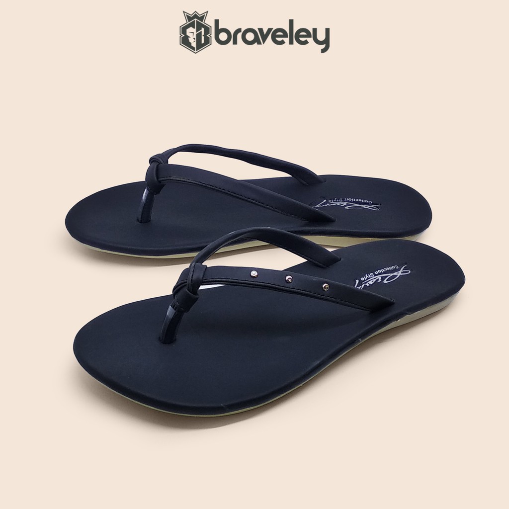 SENDAL JEPIT WANITA FLAT CANTIK BRAVELEY / SANDAL MURAH KUALITAS OKE