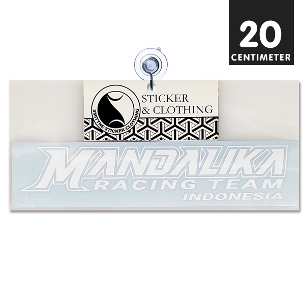 Stiker MANDALIKA Racing Team Cutting Sticker Decal aksesoris Mobil Motor