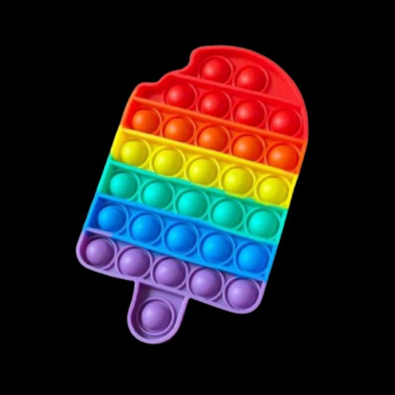 Pop It Mainan Anak Pop It Fidget Push Toy Push Rainbow Penghilang Stress Tiktok / Unicorn Galaxy Ice Cream Love / Multicolor Warna - Warni Bubble Kids / Mainan Anak Kekinian PopIt Squeeze Game Rainbow Unicorn / Silicon Tebal Murah Termurah Grosir-6