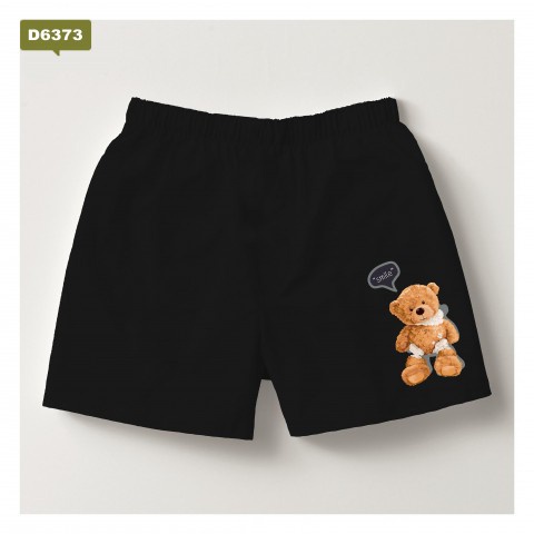 Celana pendek pria wanita boxer katun underwear bokser black pantai
