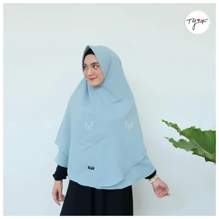 Khimar Syari Jumbo Hijab 2 Layer Pet Antem Misha Super