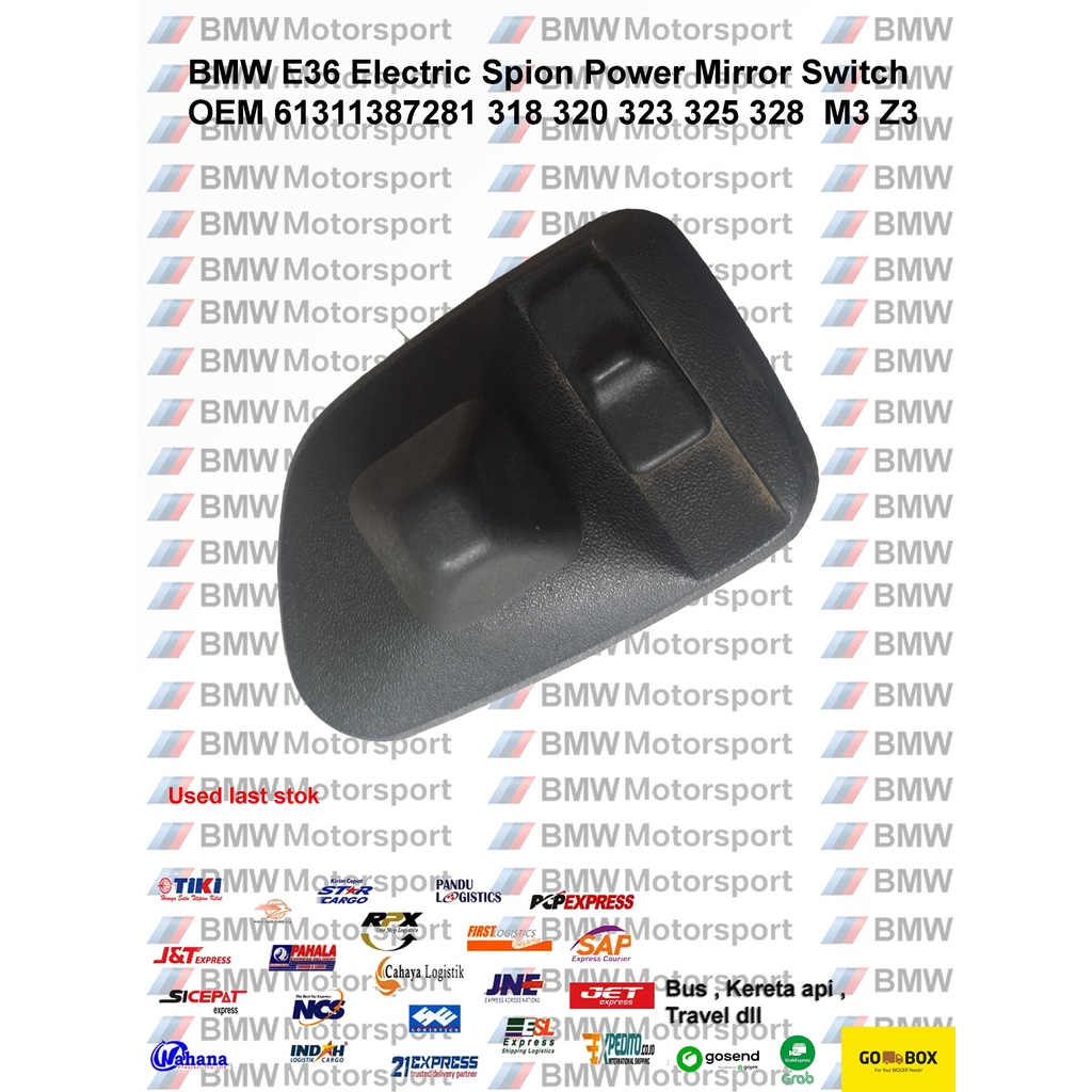 BMW E36 Electric Spion Power Mirror Switch OEM 61311387281 318 320 323 325 328 M3 Z3
