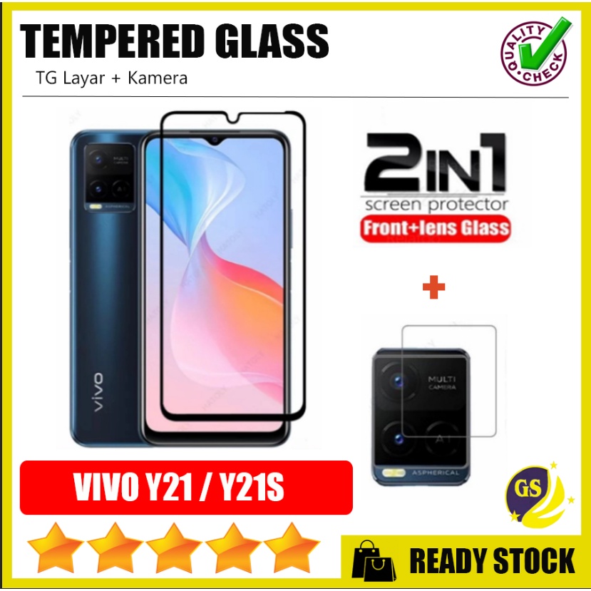 VIVO Y21 Y21S Y33S V21 4G V21 5G Y53s Y51A Tempered Kamera TG Kamera Anti Gores Full Cover