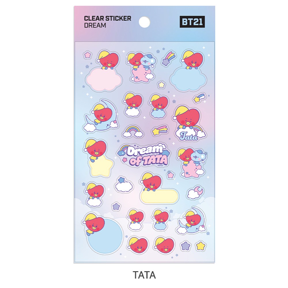 

BT21 CLEAR STICKER [DREAM] I Stiker BT21 I Clear Sticker BT21 I Koleksi BT21