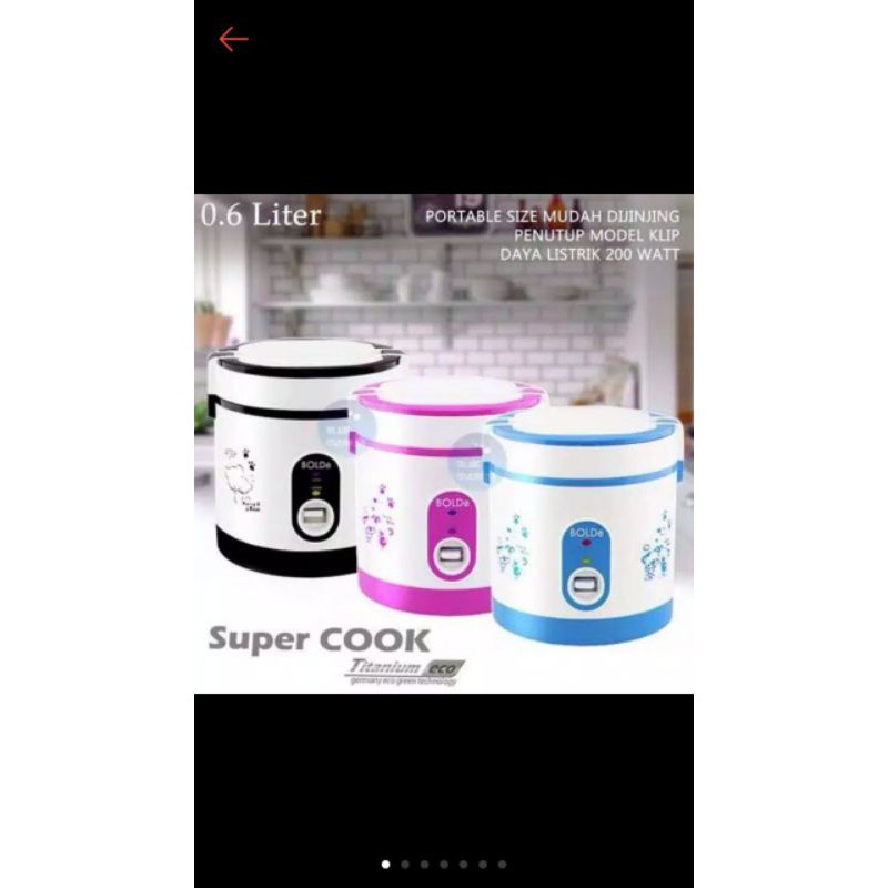 RICE COOKER BOLDE TITANIUM