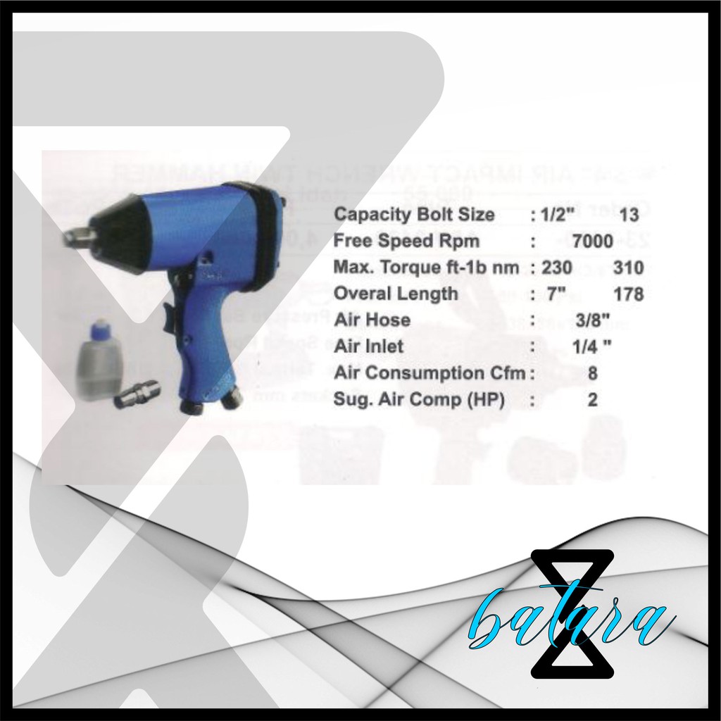 air impact wrench wipro 1/2 inch type RP 7404