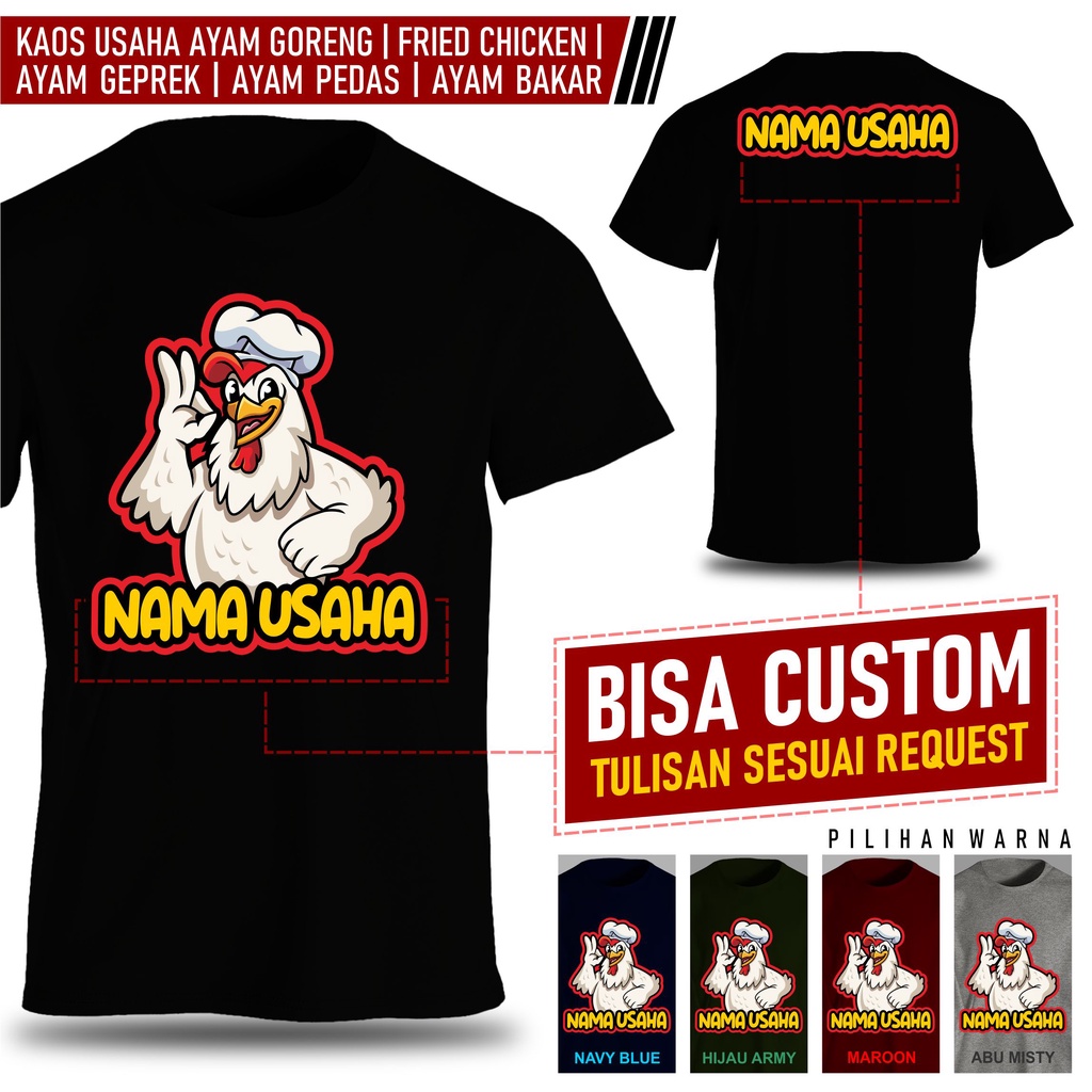 Kaos usaha ayam bakar goreng pedas fried chicken catering kedai makan3