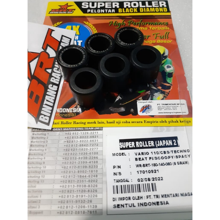 V Belt Vanbelt &amp; Roller BRT Beat Fi esp Vario 110 Fi esp Scoopy Spacy Fi Beat Pop Vario karbu 110